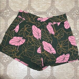 Fighting Eel Green and Pink Kalo Women's Shorts Size Small